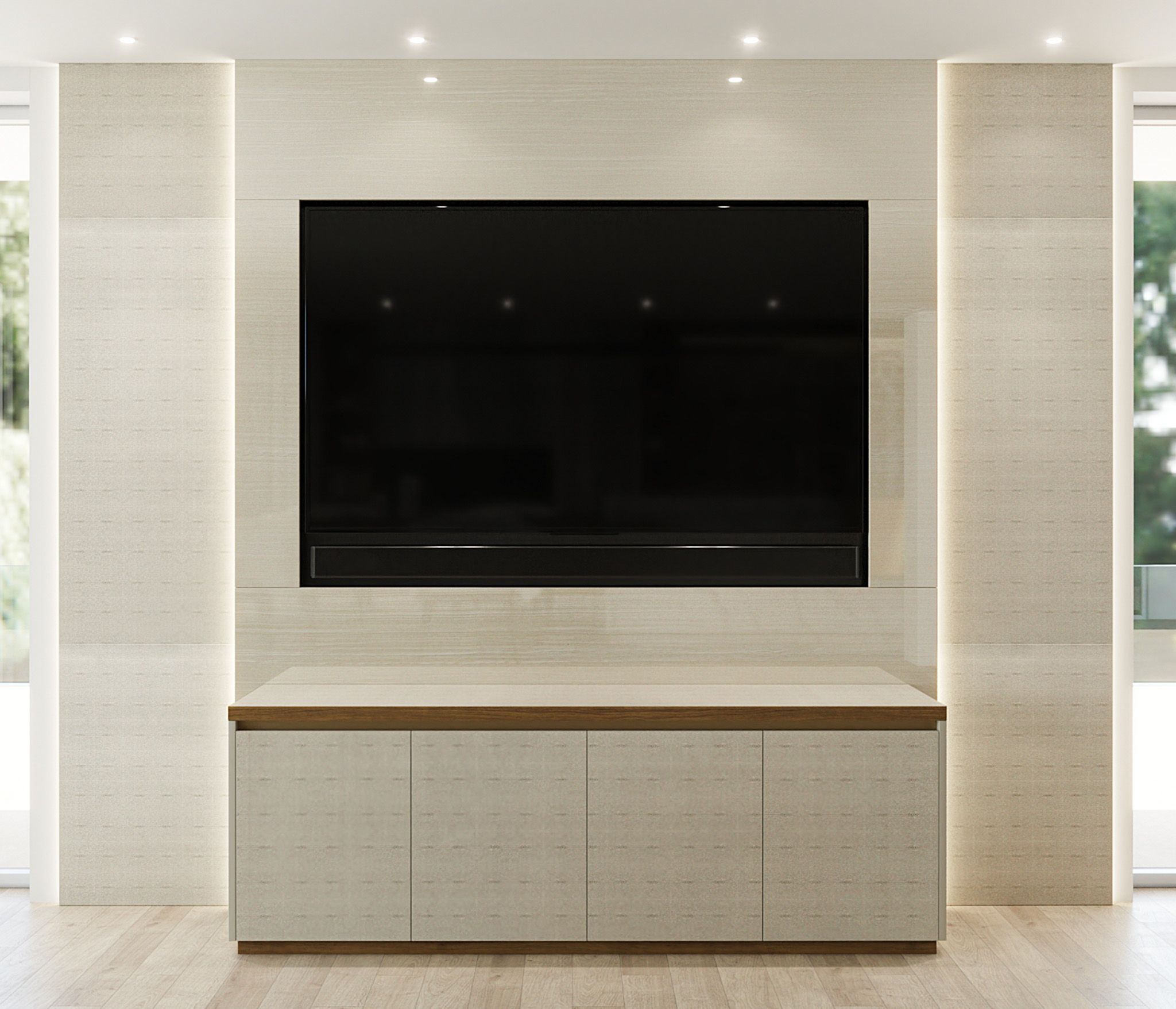 Mark TV Wall Unit With Console | ID:5230006