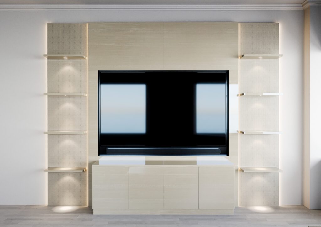 Mark + TV Wall Unit - Kinon Surface Design Inc.