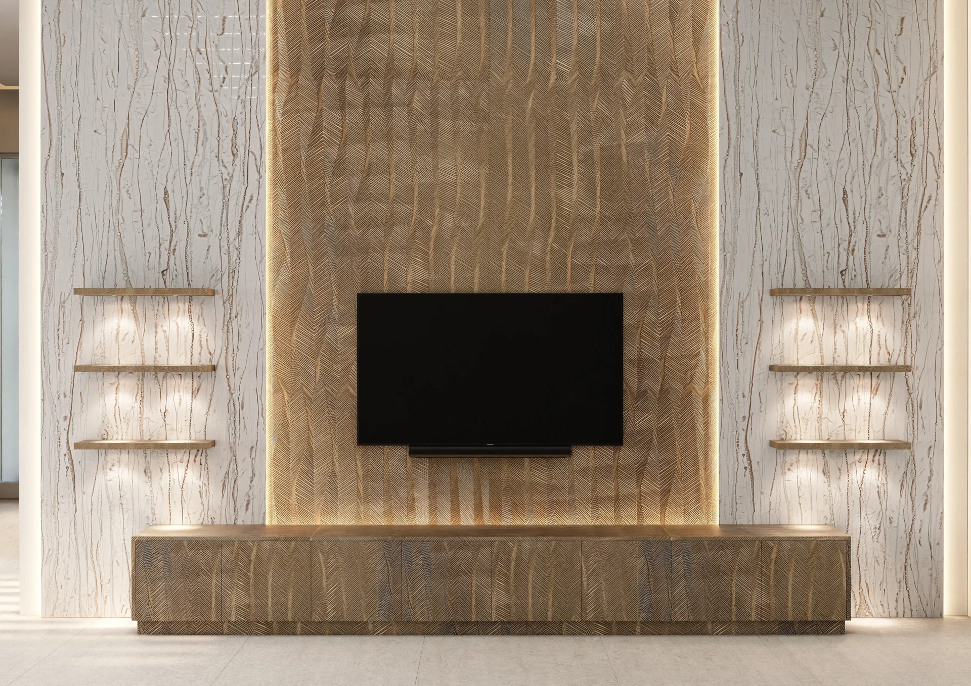 Noah II TV Wall Unit with Console #05