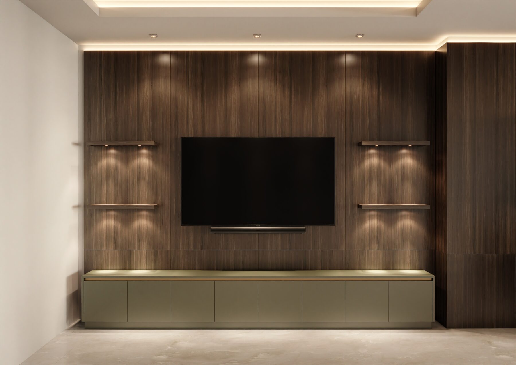 Dahliah TV Wall Unit with Console #01