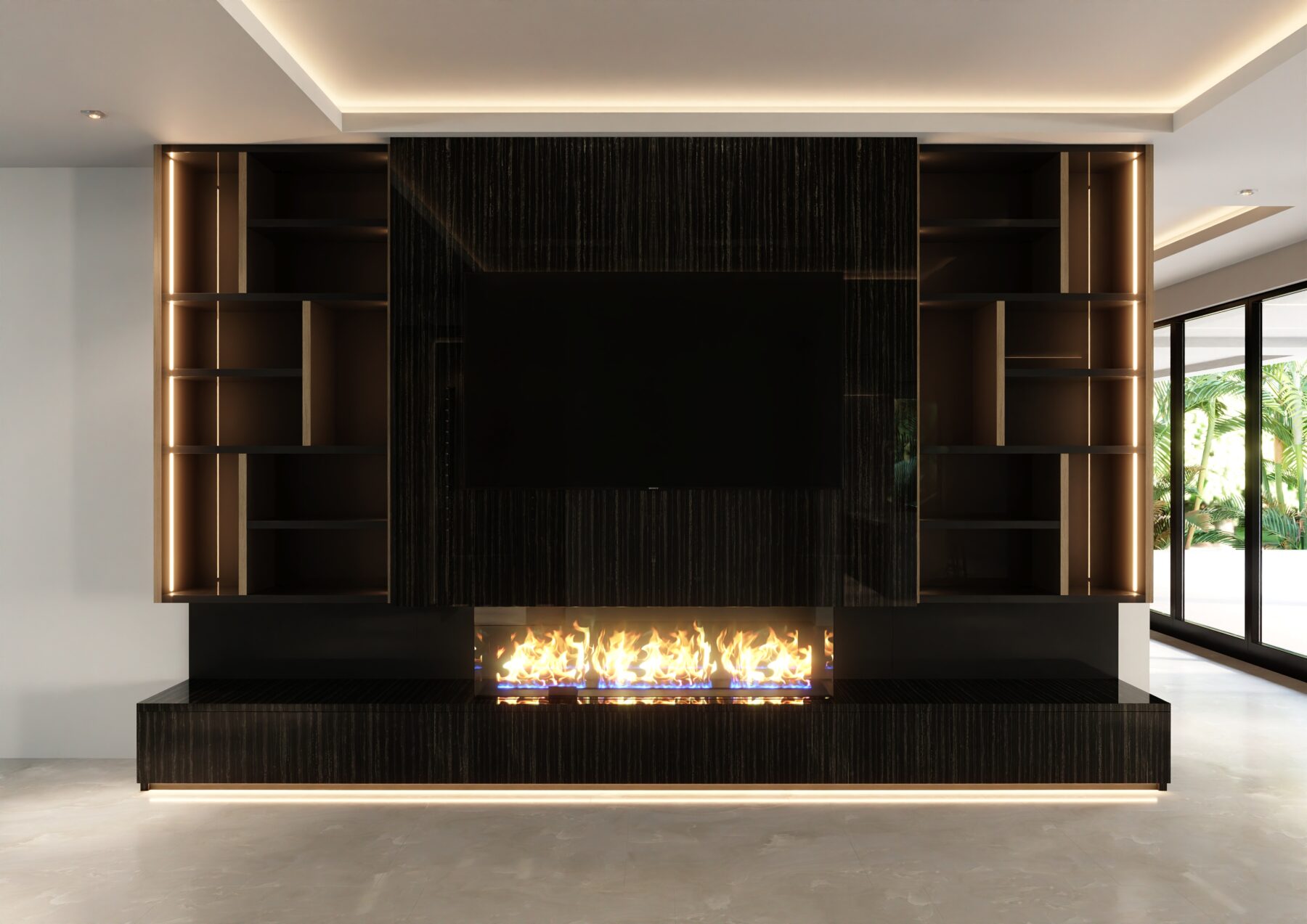 Lucas TV Wall Unit with Console #02