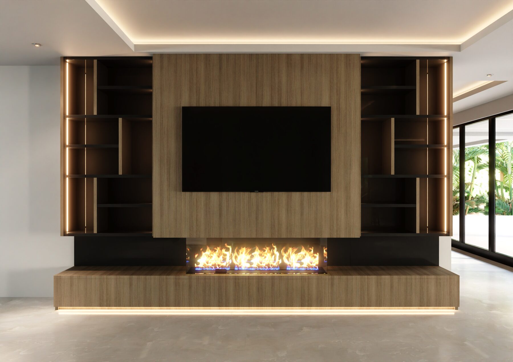 Lucas TV Wall Unit with Console #03