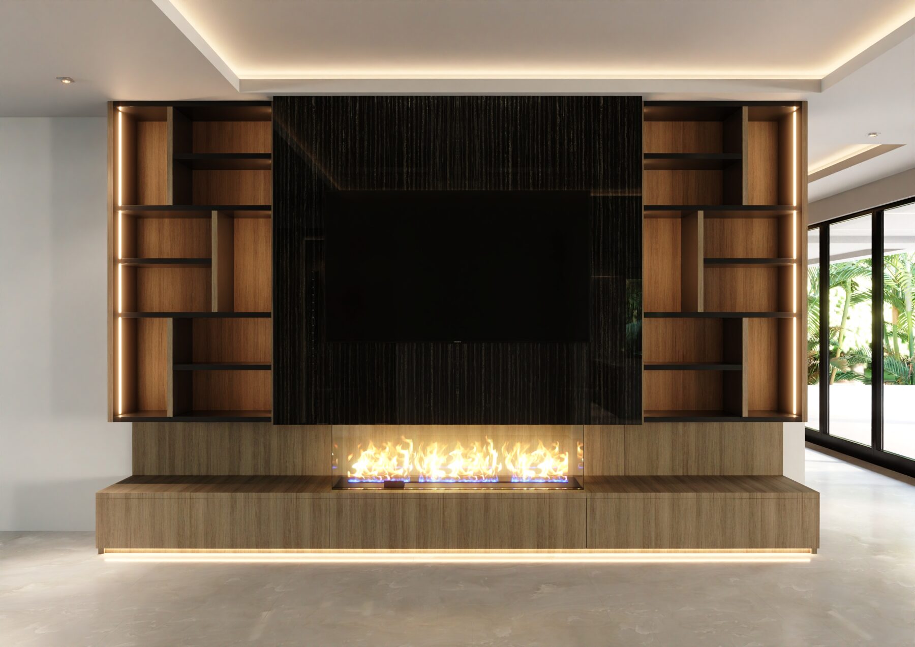 Lucas TV Wall Unit with Console #04