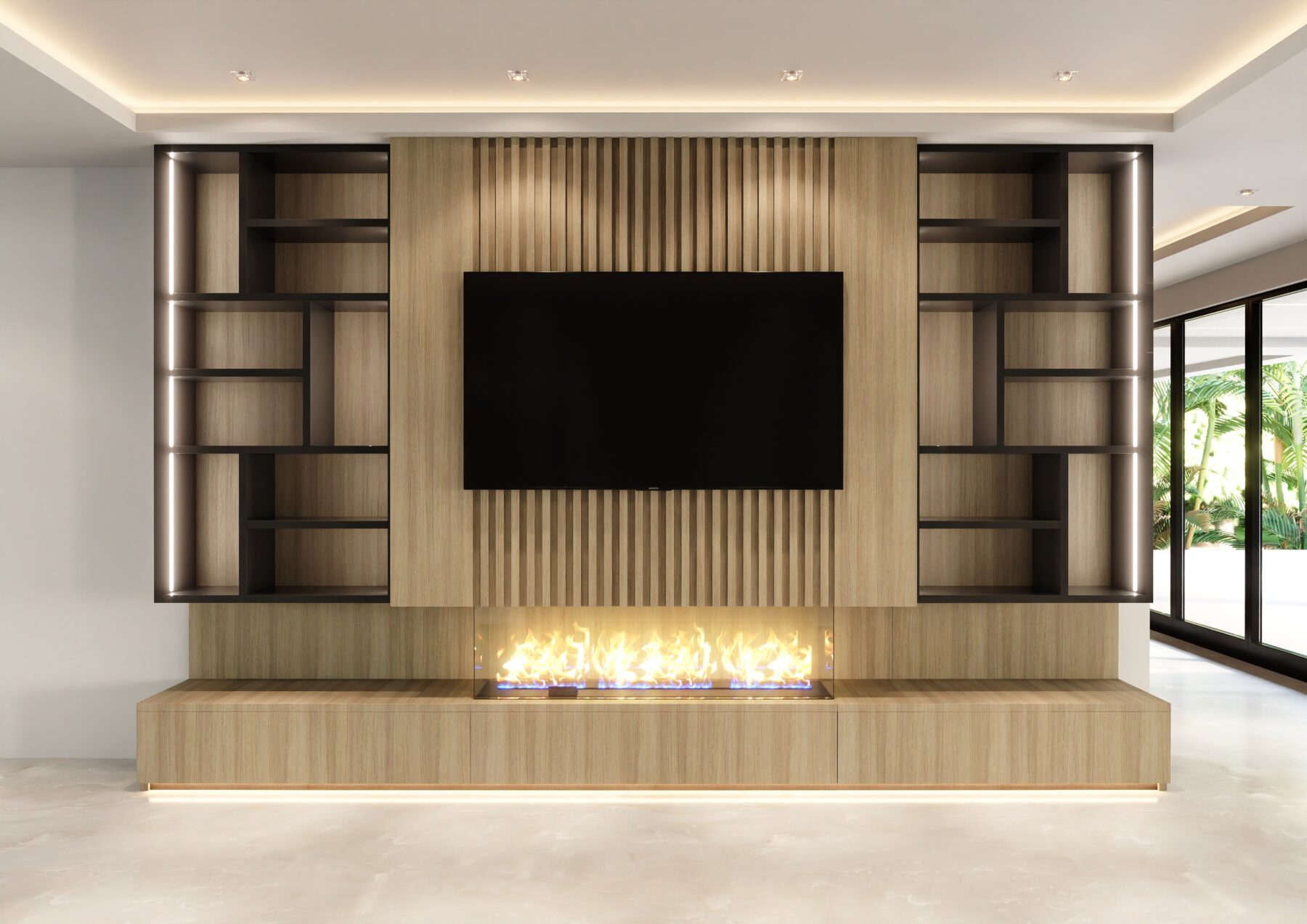 Lucas TV Wall Unit with Console #05