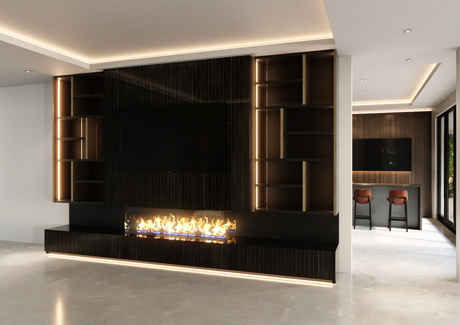 Lucas TV Wall Unit with Console #02 - Image 2