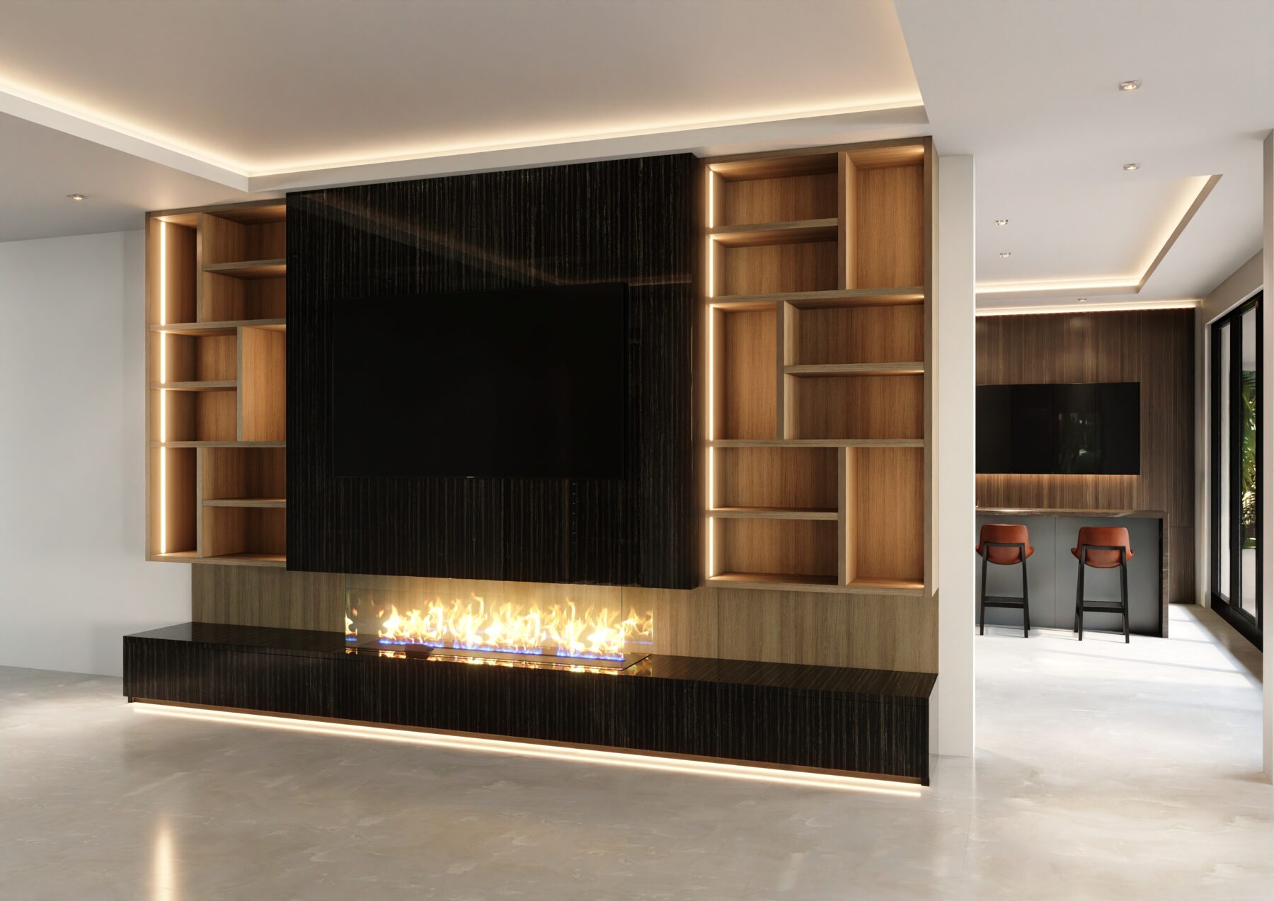 Lucas TV Wall Unit with Console #01 - Image 2