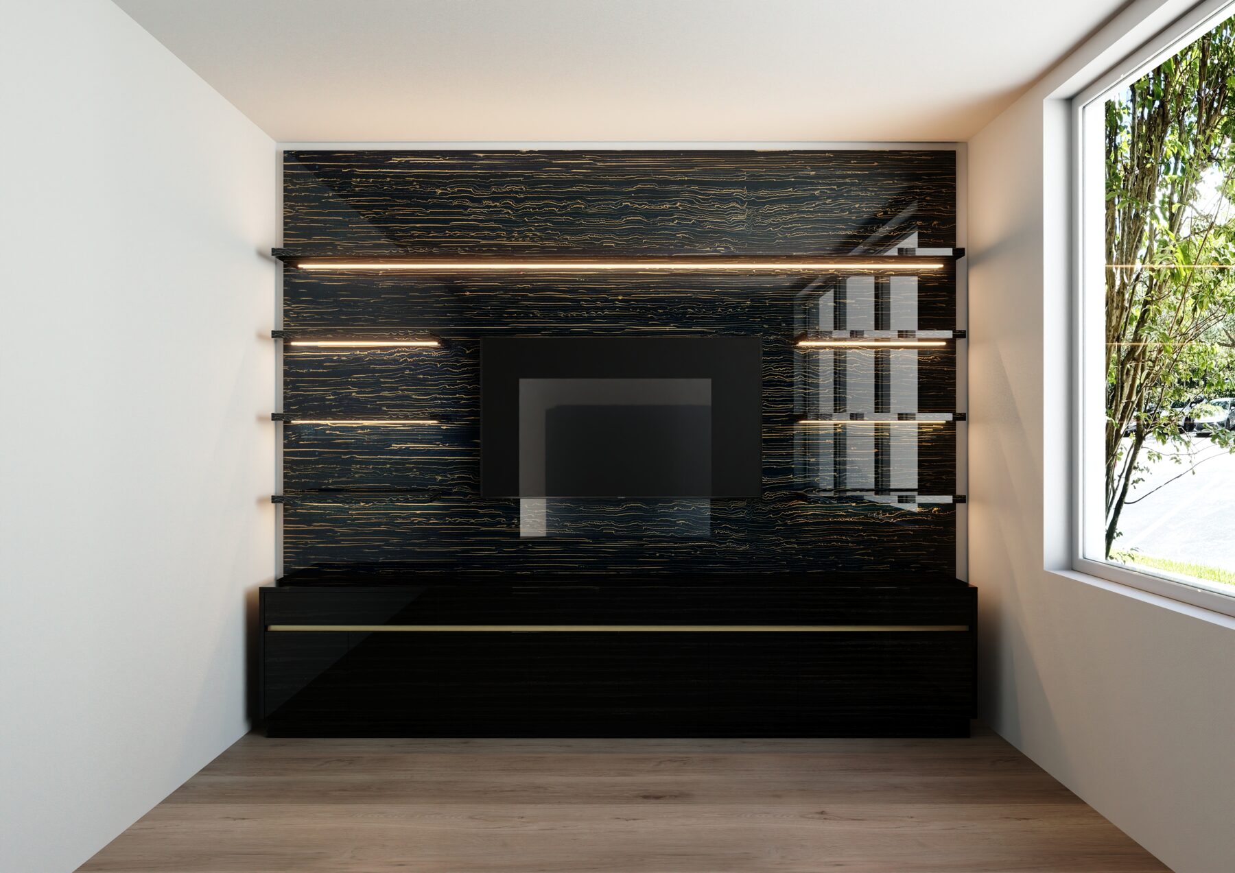 Ryan TV Wall Unit with Console #05