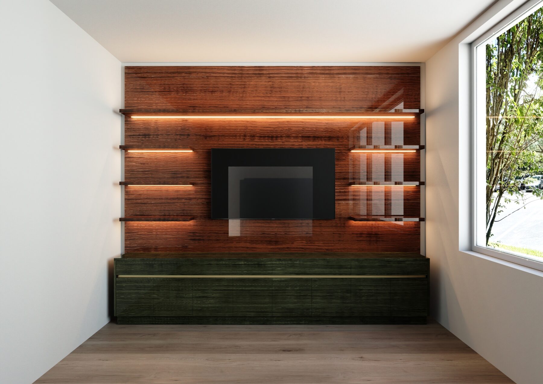 Ryan TV Wall Unit with Console #03